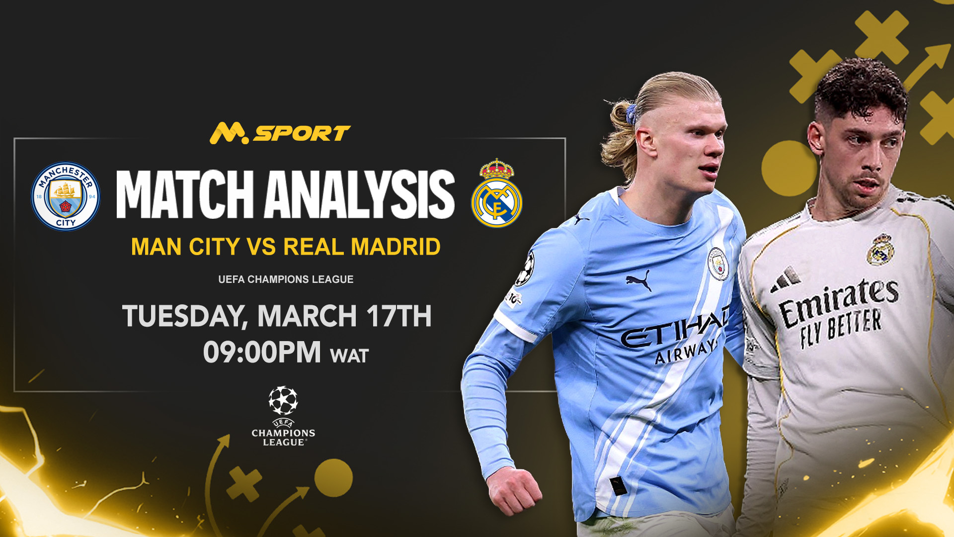 Manchester City vs Real Madrid Prediction, Lineups, Betting Tips & Odds | UEFA Champions League 2025–26