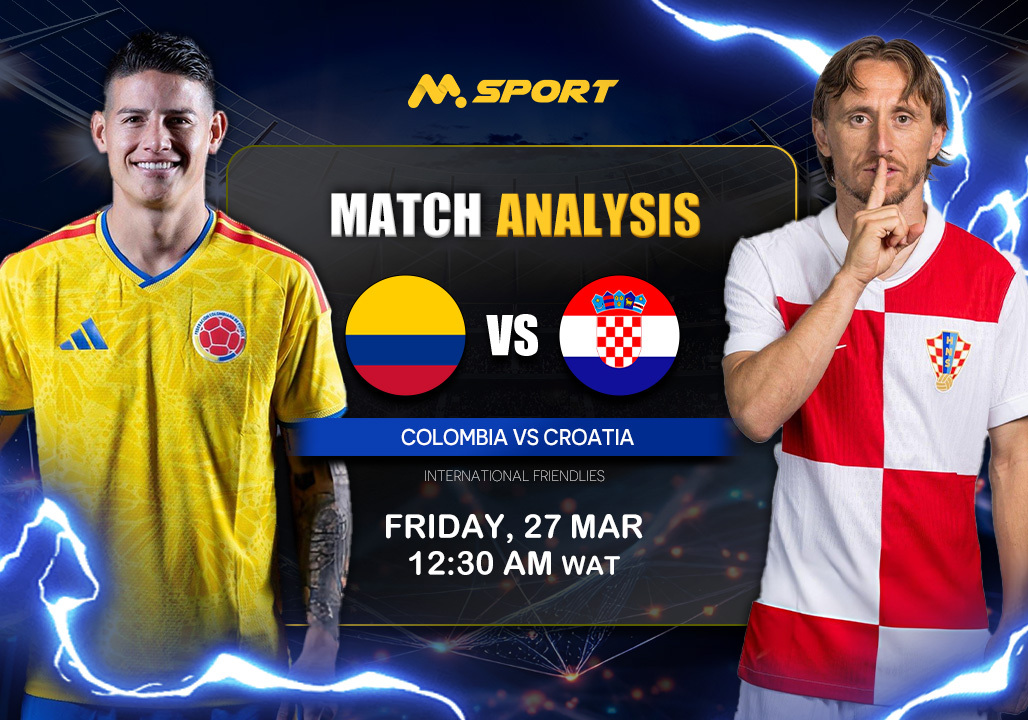 Colombia vs Croatia Prediction, Lineups, Betting Tips & Odds | International Friendly 2026