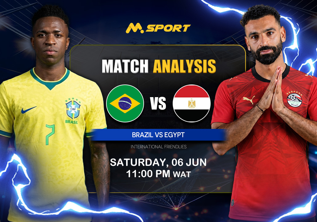 Brazil vs Egypt Prediction, Lineups, Betting Tips & Odds | International Friendly 2026