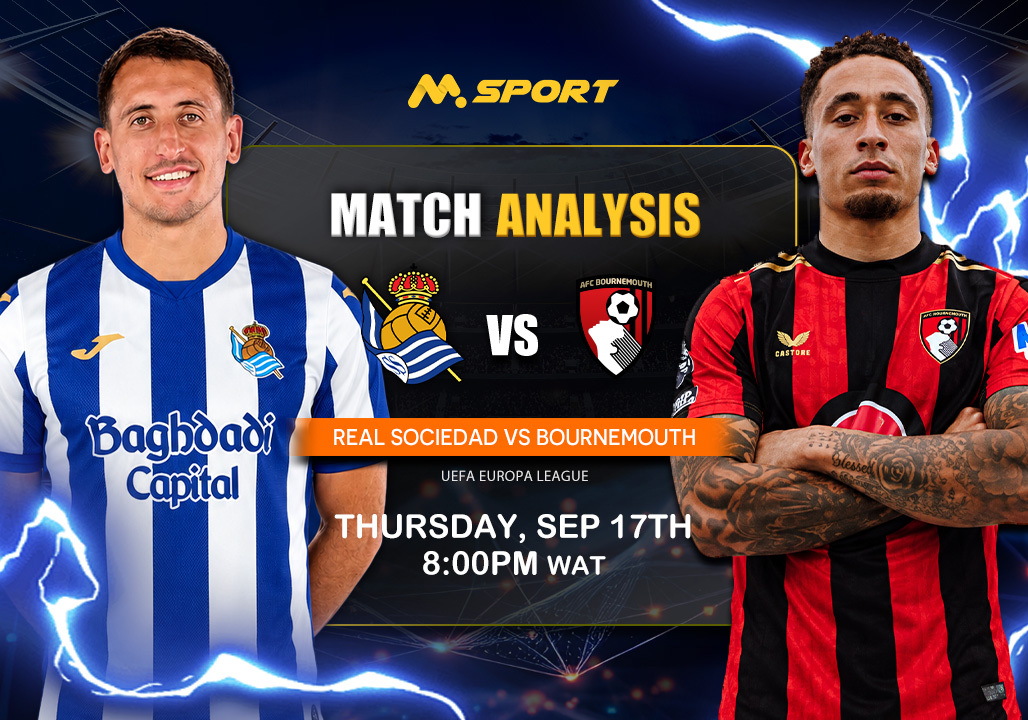 Real Sociedad vs Bournemouth Prediction, Lineups, Betting Tips & Odds | Europa League 2026-27