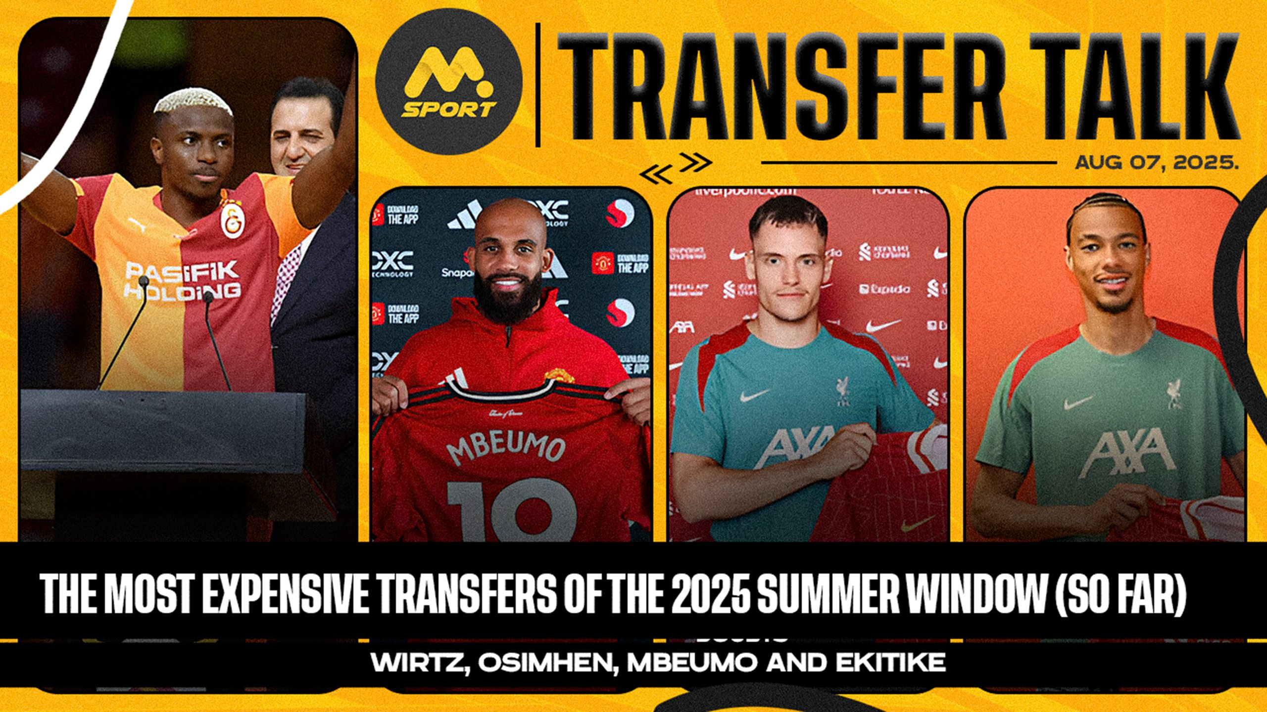 Wirtz, Osimhen, Mbeumo: The Most Expensive Transfers of the 2025 Summer Window 