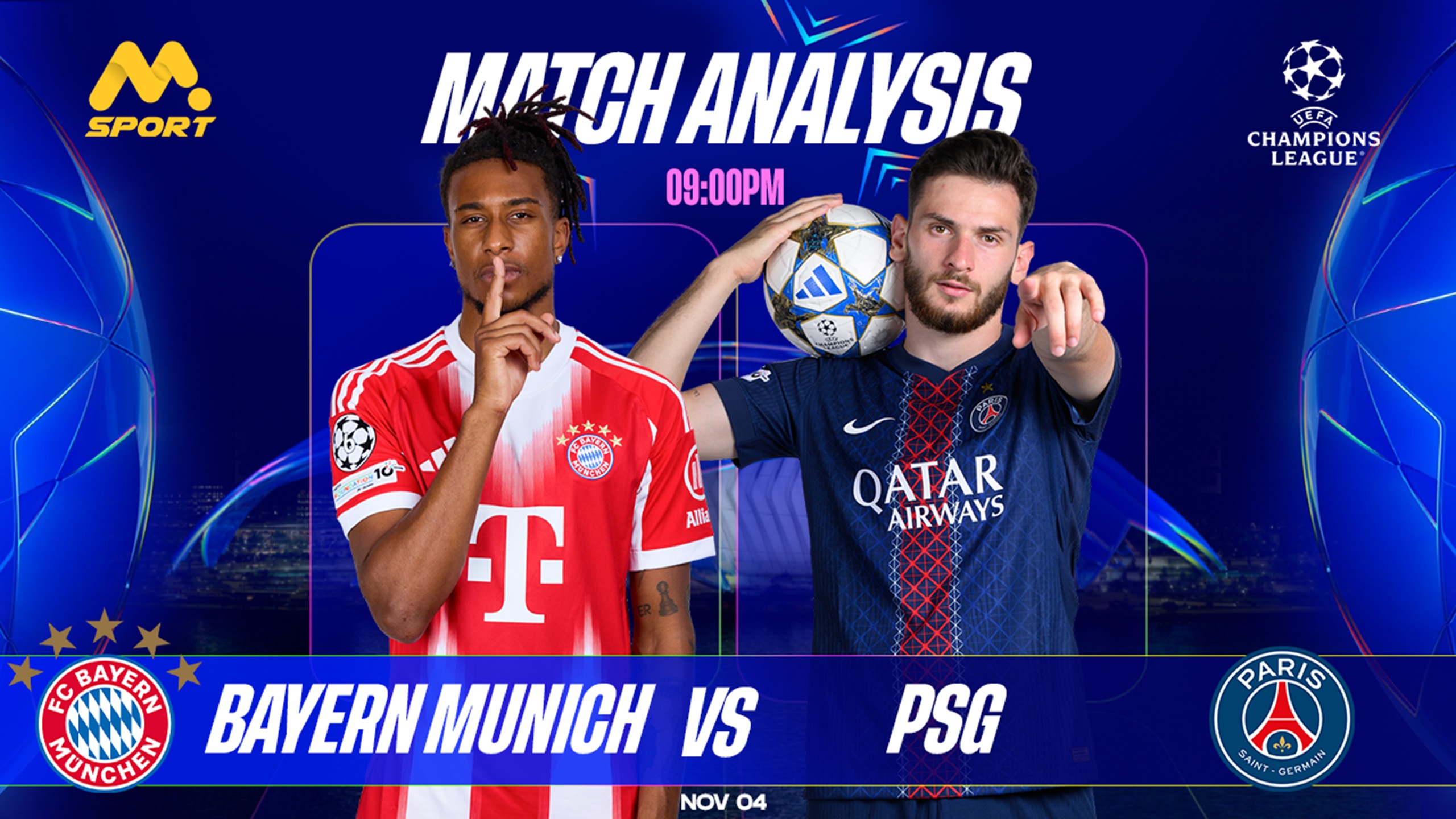 PSG vs  Bayern Munich: Kvaratskhelia’s Flair  vs Kane’s Power  — Which Team Takes this One?