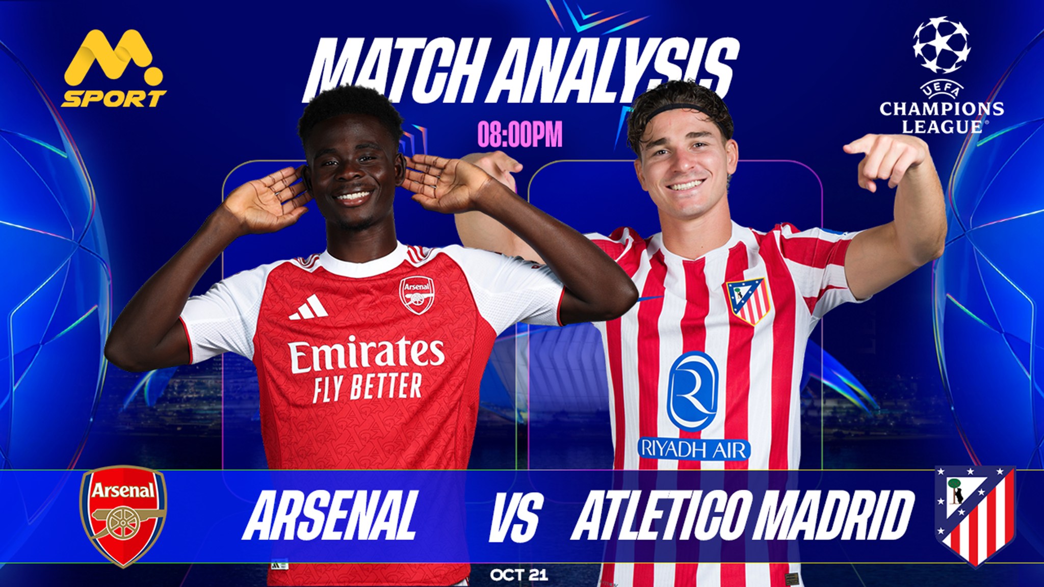 Arsenal vs Atletico Madrid: Saka’s Flair  vs Alvarez’s Power— Can the Gunners Hit Their 100th UCL Win