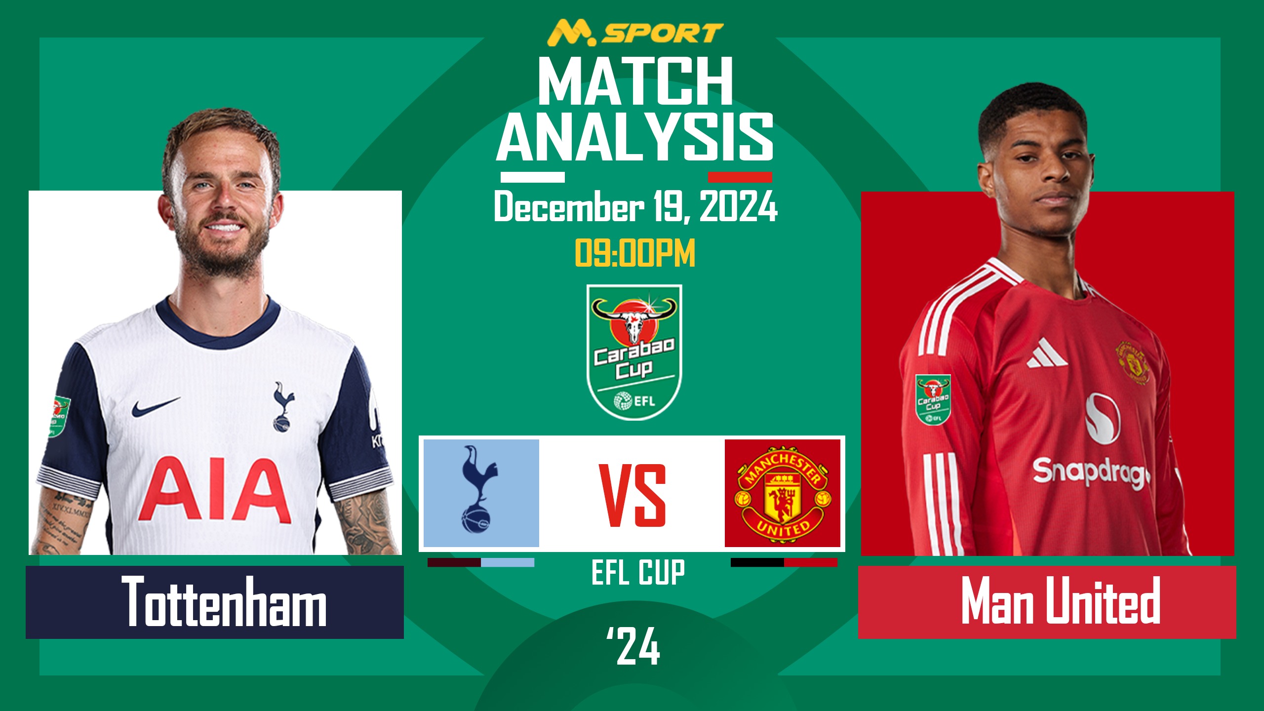 Amorim's Strategy, and Postecoglou’s Class: Tottenham vs. Manchester United EFL Cup Showdown