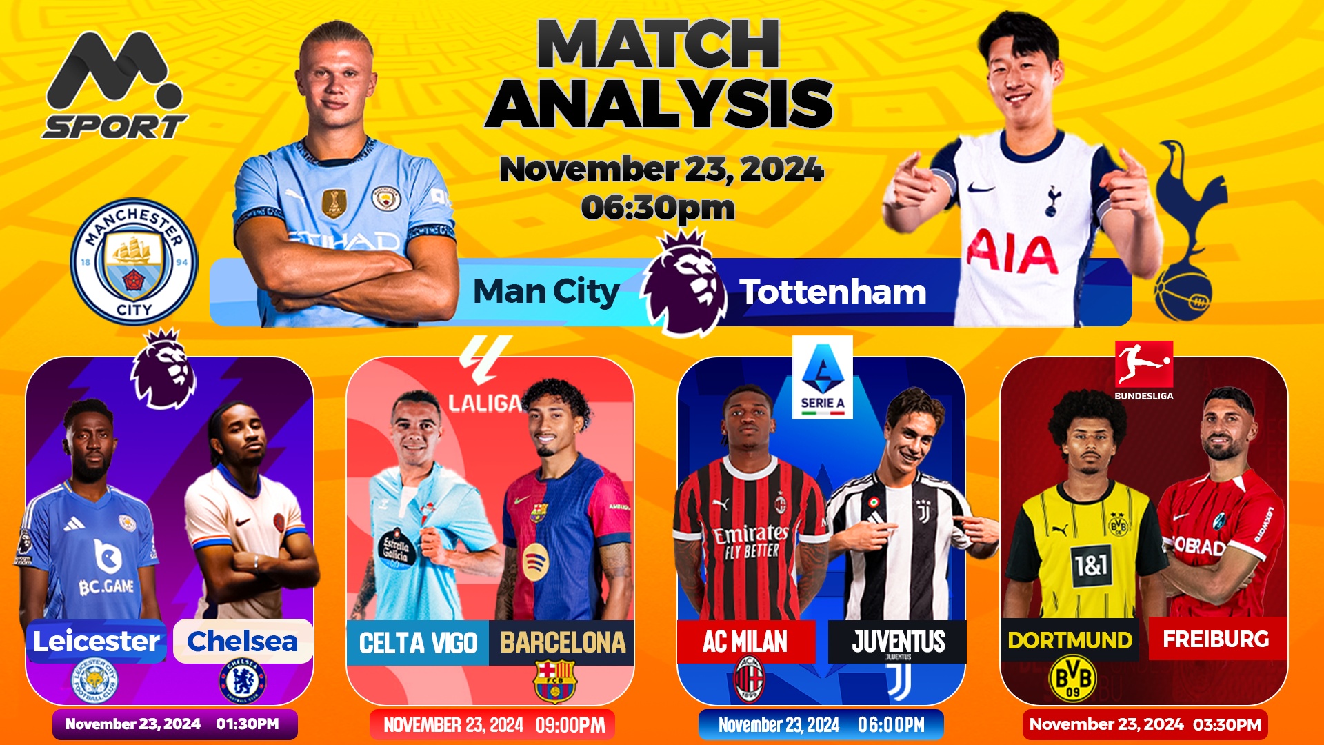 Saturday Match Analysis and Predictions: Premier League, Bundesliga, La Liga, Serie A.