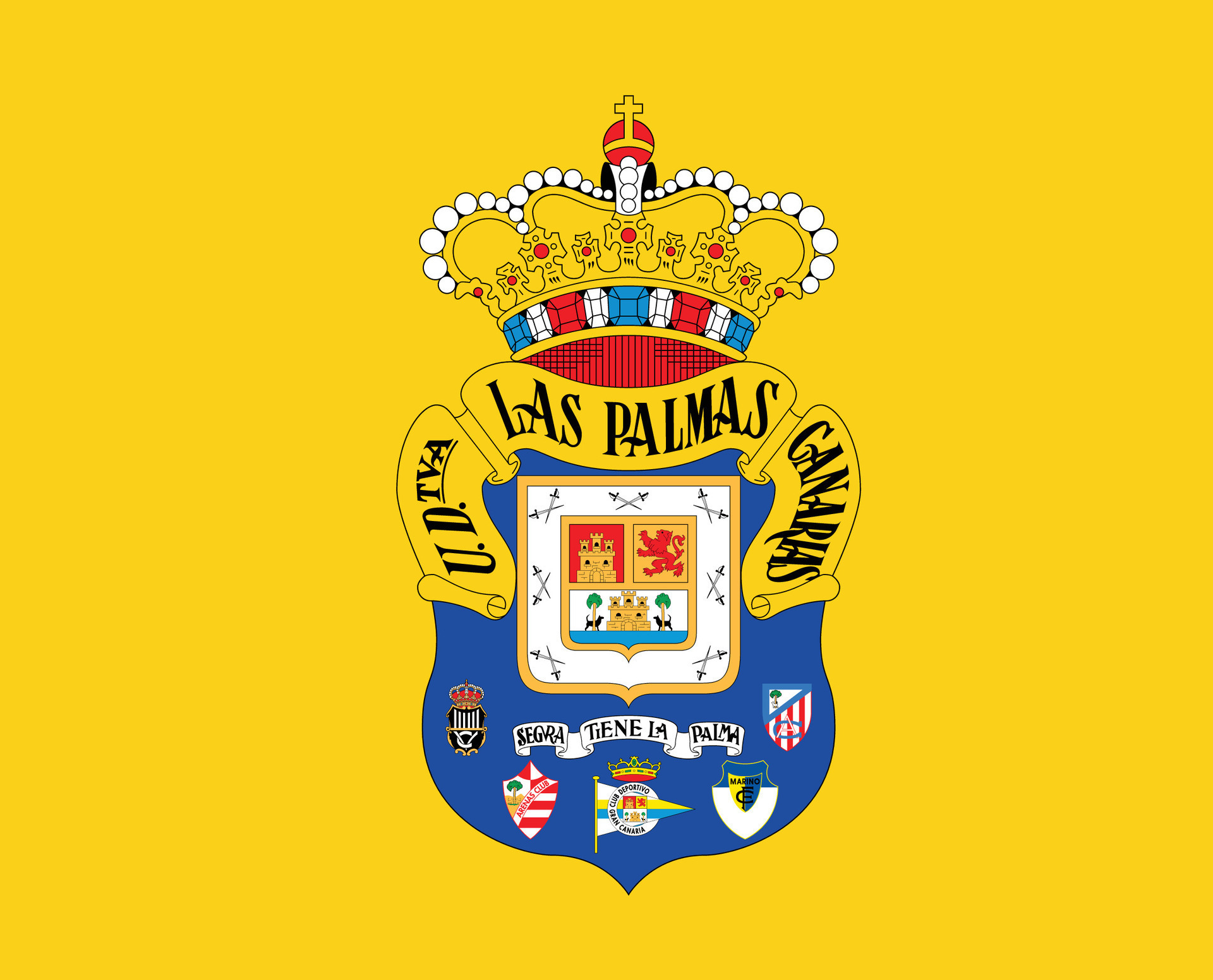 las-palmas-club-logo-symbol-la-liga-spain-football-abstract-design-illustration-with-yellow-background-free-vector