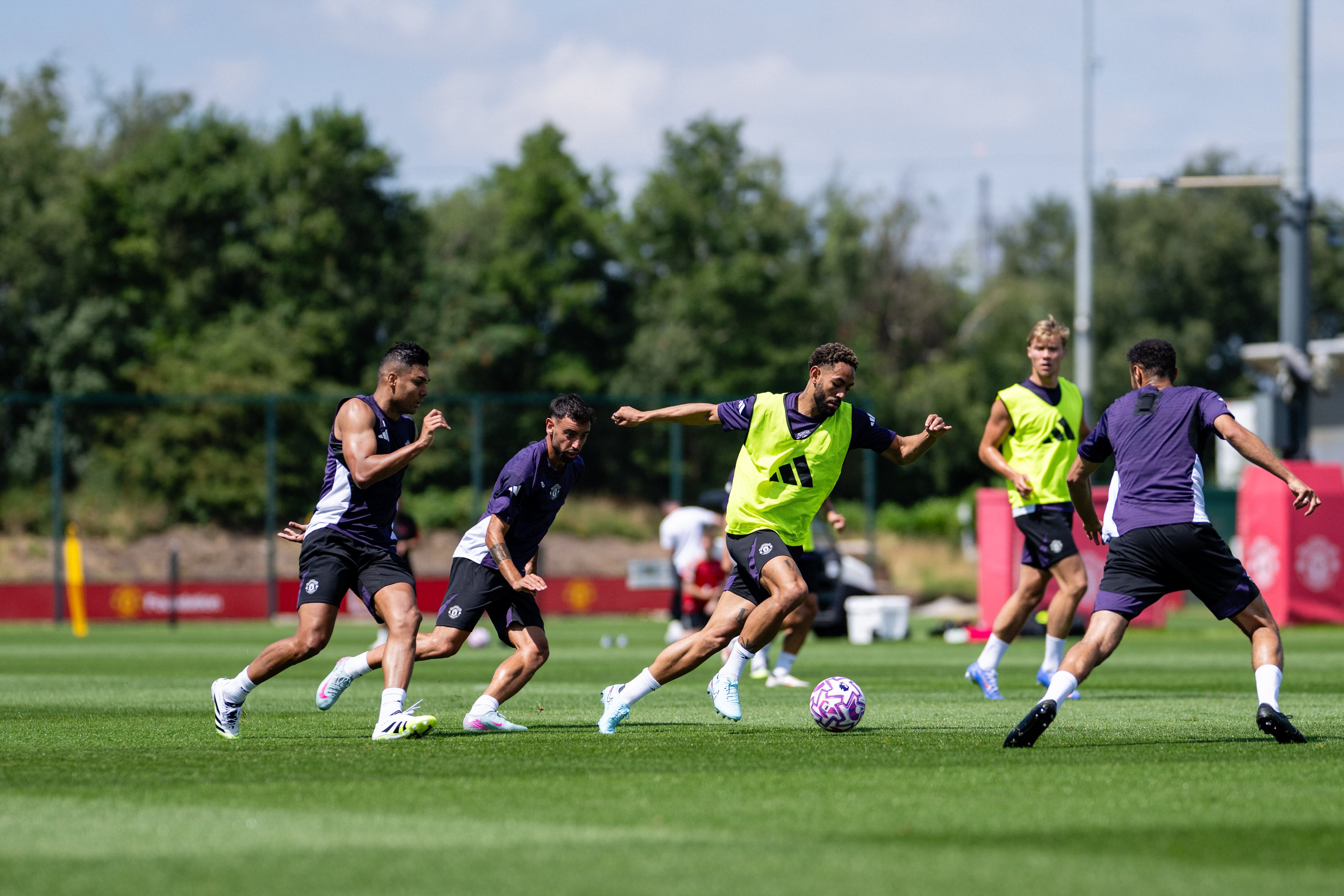 Photo Credit ( Manchester United Official) Cunha in Action