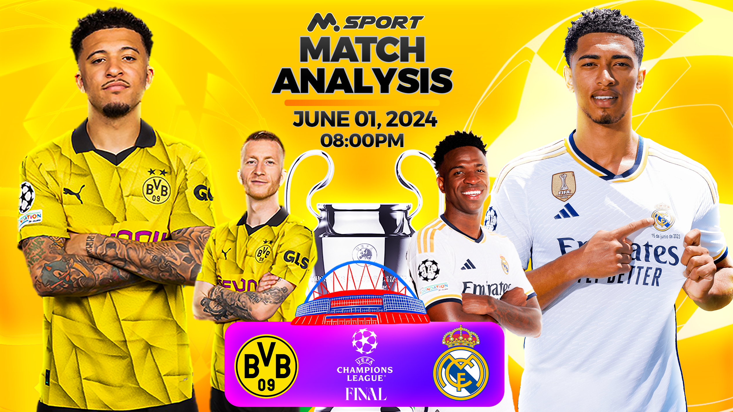 Borussia Dortmund vs. Real Madrid: Champions League Final at Wembley! - Preview, Team News, Tactical Analysis.