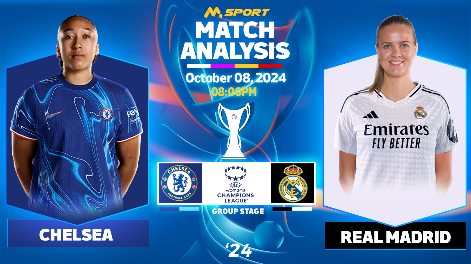 Chelsea Women vs. Real Madrid Femenino: UWCL Group Stage Clash at Stamford Bridge.