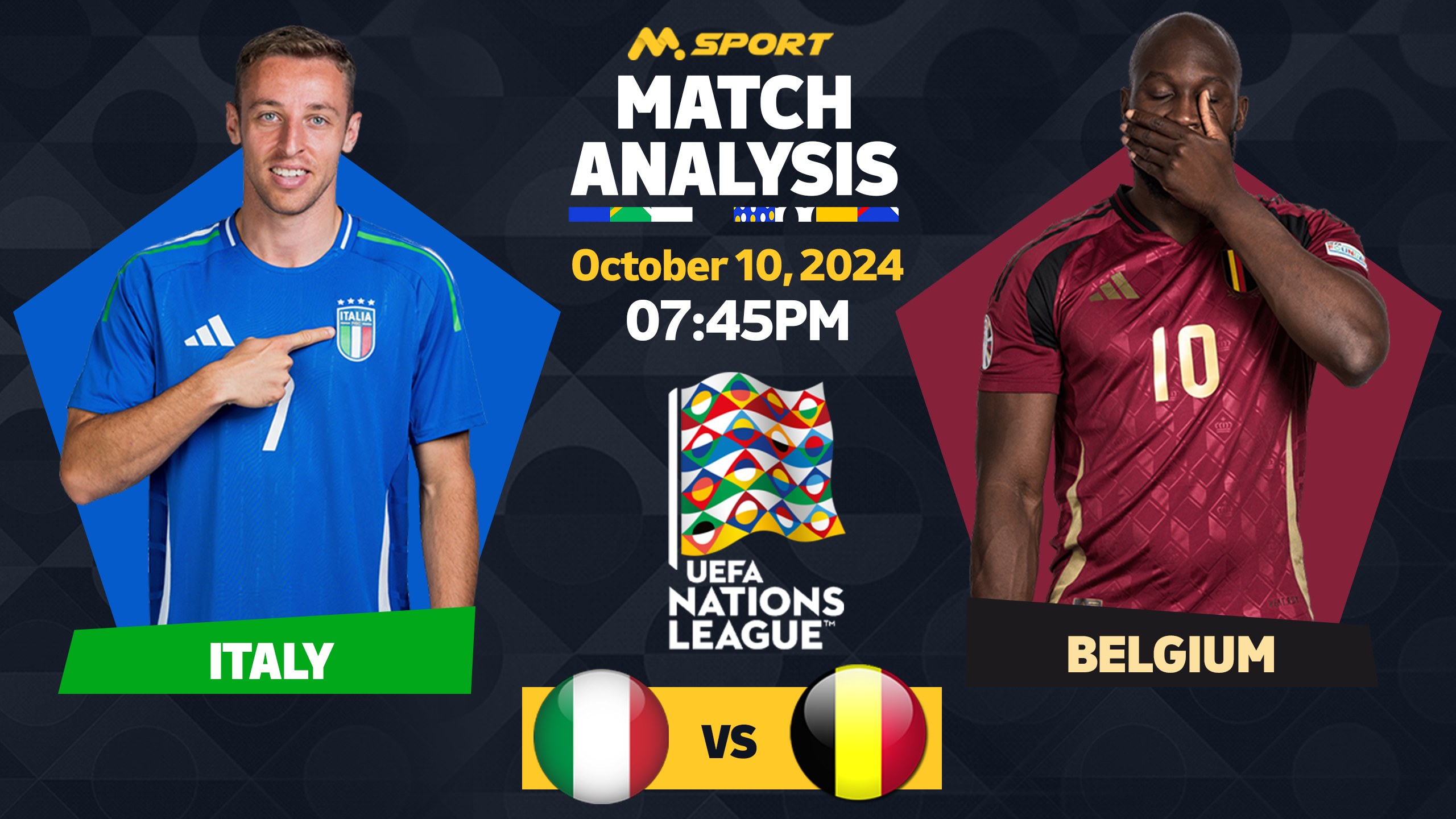 The Azzurri and the Red Devils: Italy Welcomes Belgium in a UEFA Nations League Showdown.